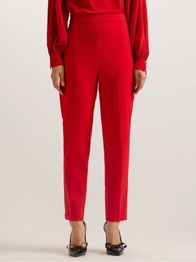 Ted Baker Dark Orange Tailored Straight-Leg Trousers (Ted Baker Size 2)